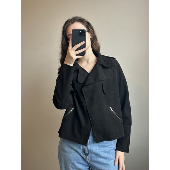 KUT From The Kloth Suede Jacket – Soft Faux Suede Layer Boho - Picture 10 of 10